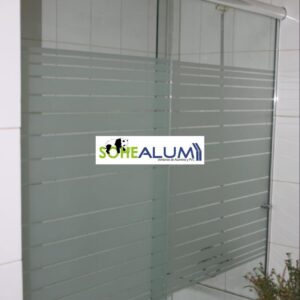 Shower vidrio templado corredera