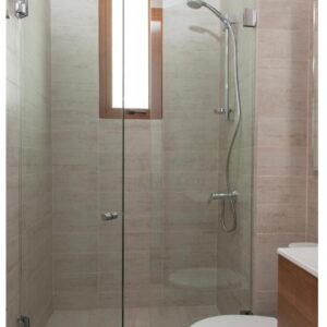 Shower vidrio templado puerta batiente
